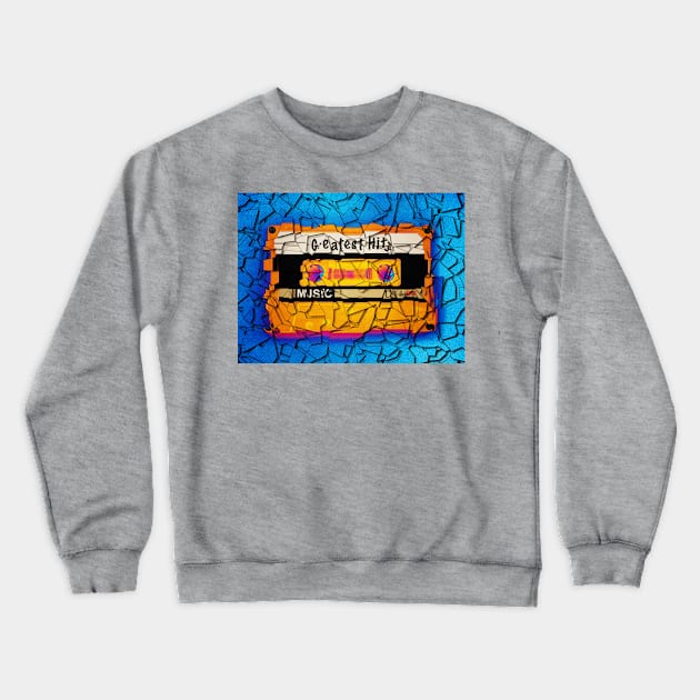 Pop Art Music Crewneck Sweatshirt by perkinsdesigns
